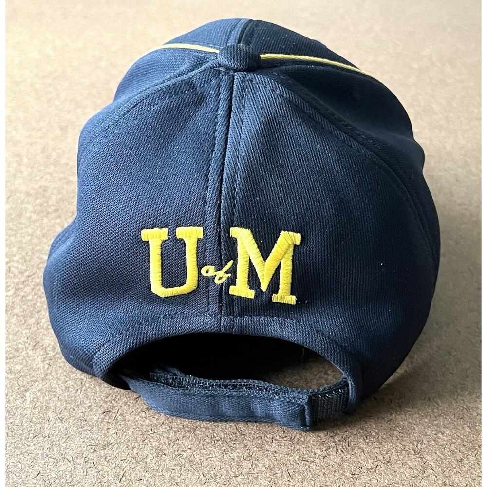 SOLD SOLD SOLD University Of Michigan Blue Yellow Adjustable Hat - Picture 3 of 5